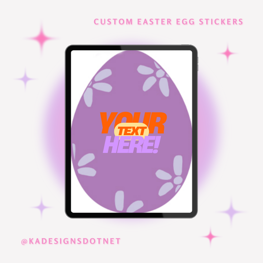 Custom Easter Egg Stickers