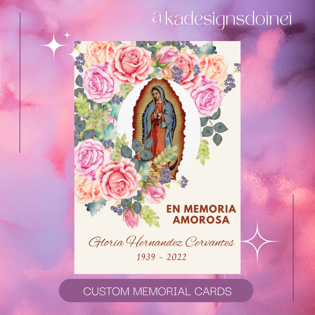 Custom Memorial Cards