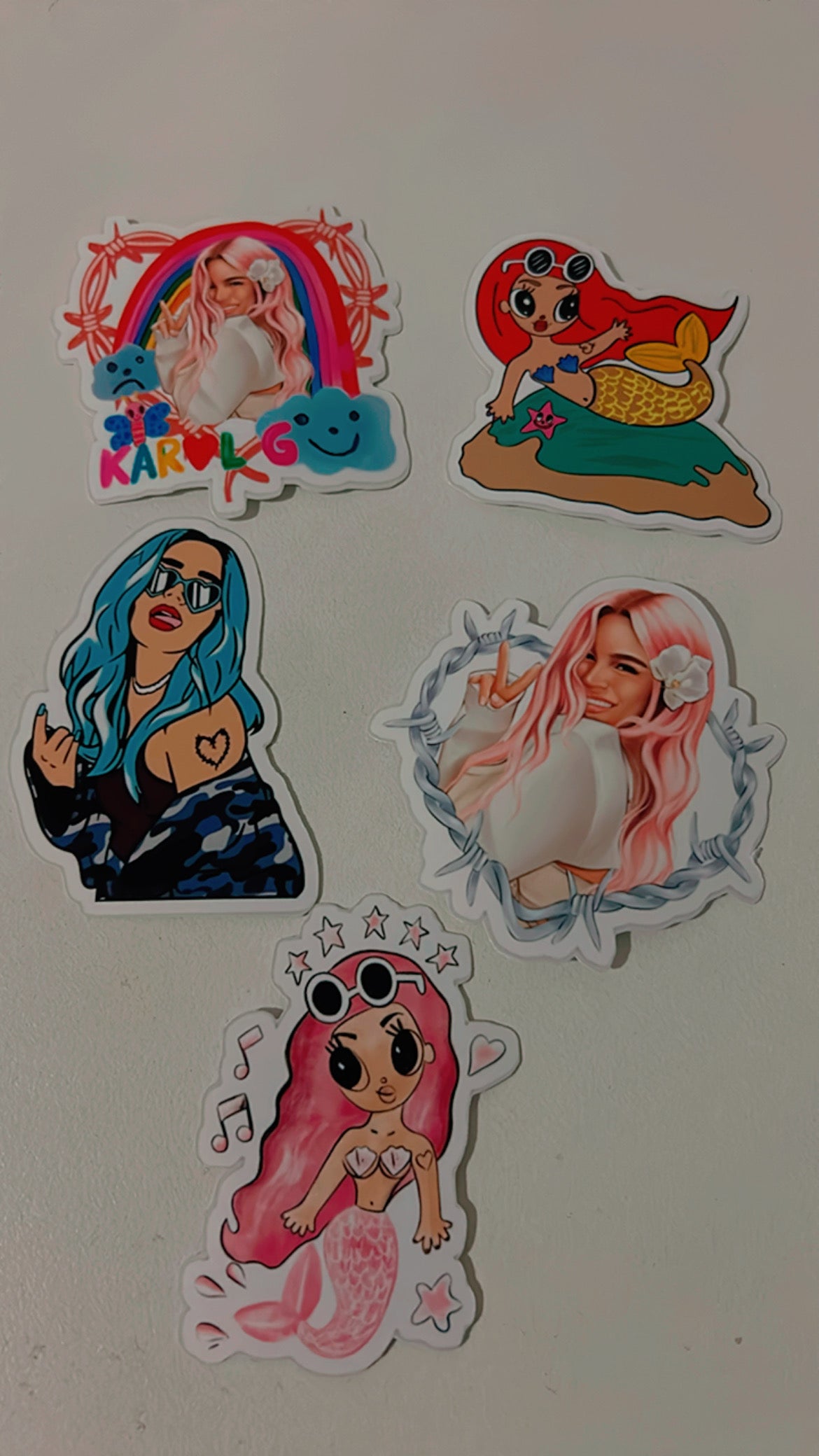 #102 Sticker (5 sticker bundle Karol G)