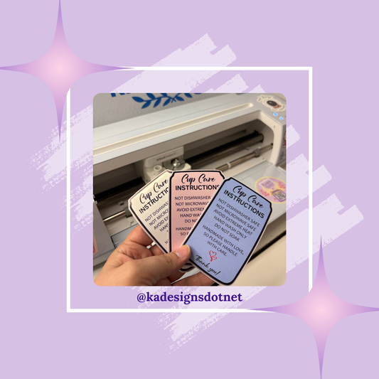 #143 Cup Care Sticker (30 stickers per order)